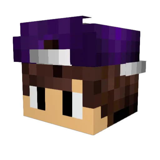 MaTii404 Minecraft avatar head, 3D render