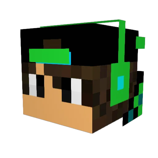 MaTriXreTuRn Minecraft avatar head, 3D render