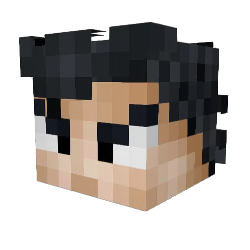 MaVr69 Minecraft avatar head, 3D render