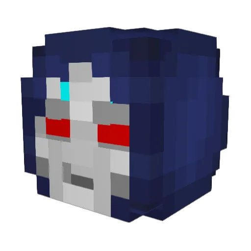 MaXPixel_ Minecraft avatar head, 3D render