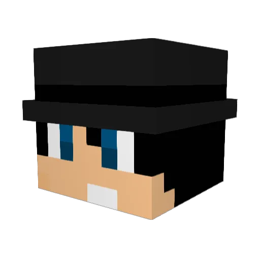 MaXindor Minecraft avatar head, 3D render