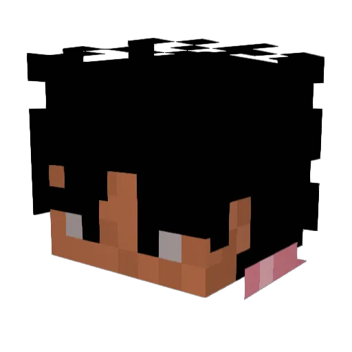 MaXoTToMaN Minecraft avatar head, 3D render