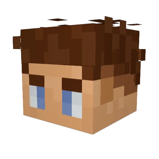 MaXou913 Minecraft avatar head, 3D render