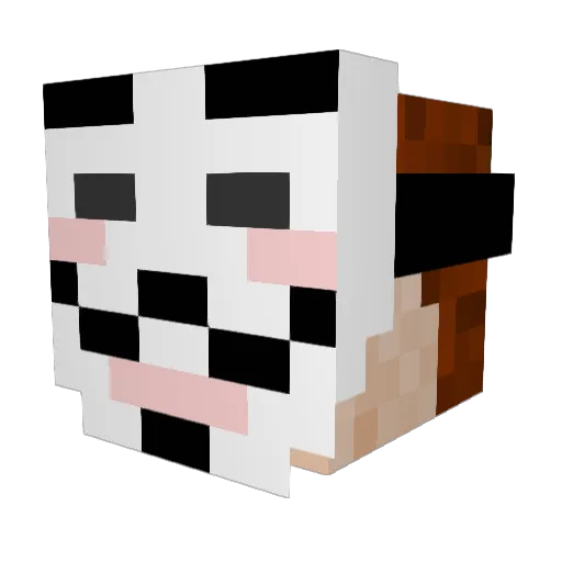 MaXxiZz Minecraft avatar head, 3D render