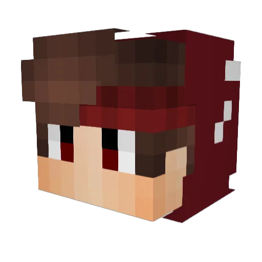 MaYaXalt Minecraft avatar head, 3D render