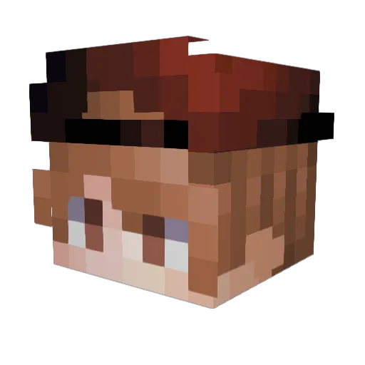 MaZeN_nasr Minecraft avatar head, 3D render