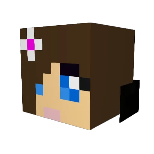 Ma_GamerBr Minecraft avatar head, 3D render