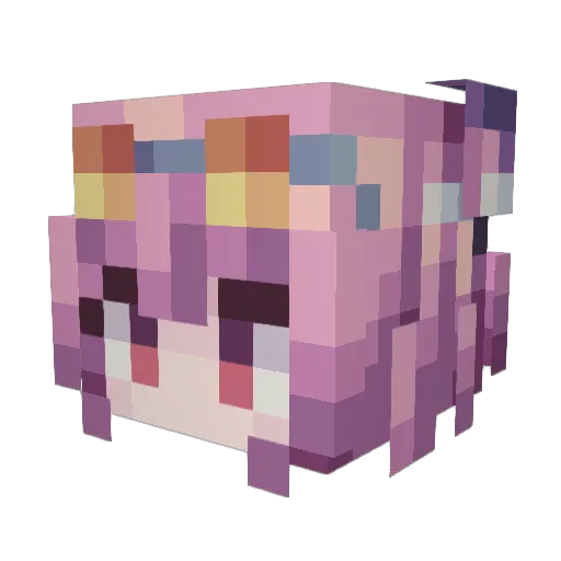 Ma_chao400 Minecraft avatar head, 3D render