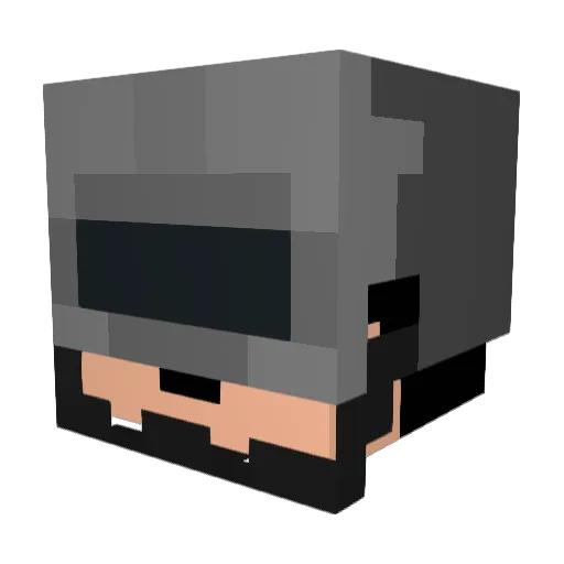 Ma_gon Minecraft avatar head, 3D render