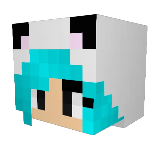 Maaaaarvin Minecraft avatar head, 3D render