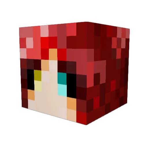 Maaagikk Minecraft avatar head, 3D render