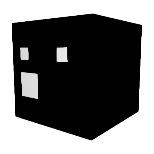 Maaap Minecraft avatar head, 3D render