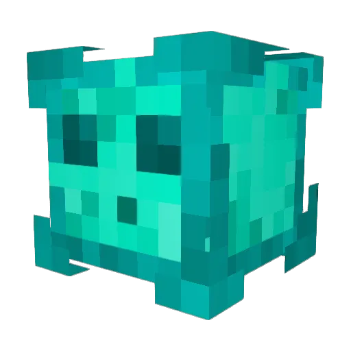 Maafin Minecraft avatar head, 3D render