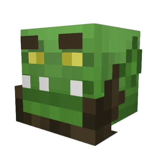 Maagnez Minecraft avatar head, 3D render
