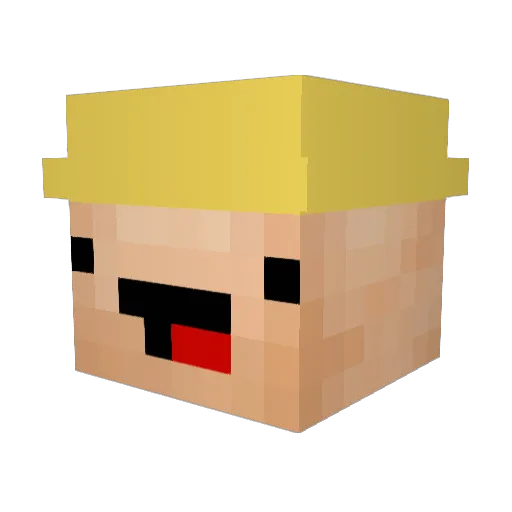 MaagnussoNn2 Minecraft avatar head, 3D render