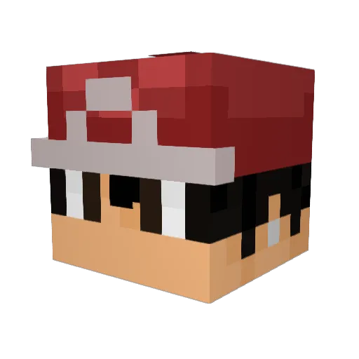 Maagover Minecraft avatar head, 3D render