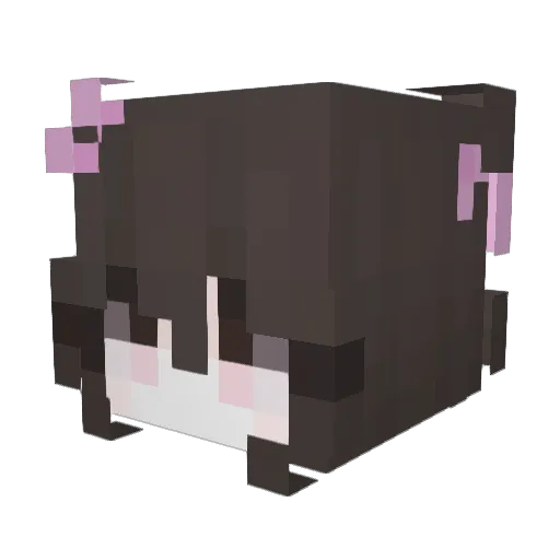 Maaily Minecraft avatar head, 3D render