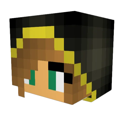Maaimo Minecraft avatar head, 3D render