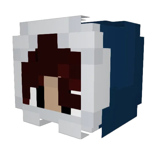 Maaios Minecraft avatar head, 3D render