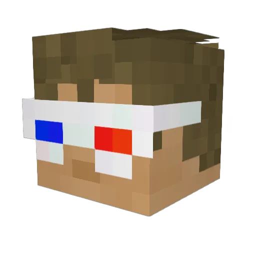 Maano_ Minecraft avatar head, 3D render