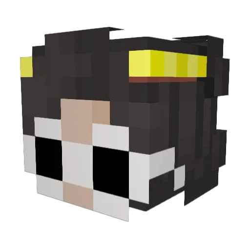 Maanu3 Minecraft avatar head, 3D render