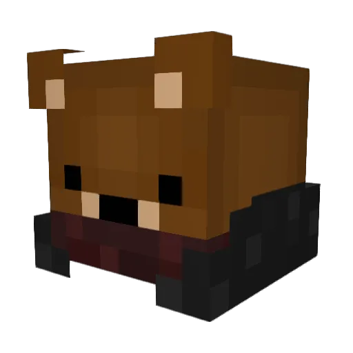 Maar3l Minecraft avatar head, 3D render