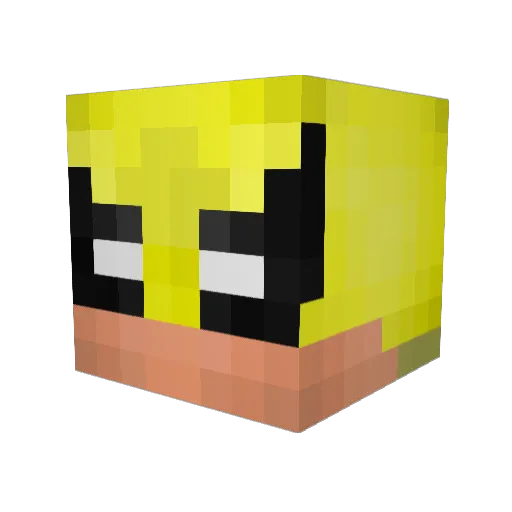 MaarKesS Minecraft avatar head, 3D render