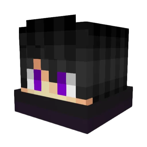 Maarhow Minecraft avatar head, 3D render