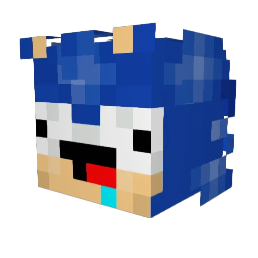 MaartenAK Minecraft avatar head, 3D render