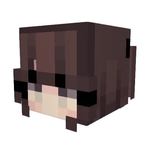 Maaruu_ Minecraft avatar head, 3D render