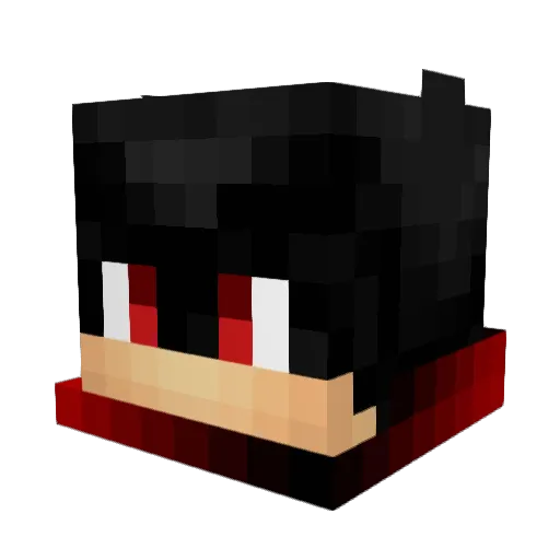 Maass Minecraft avatar head, 3D render