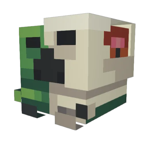 Maastaa Minecraft avatar head, 3D render