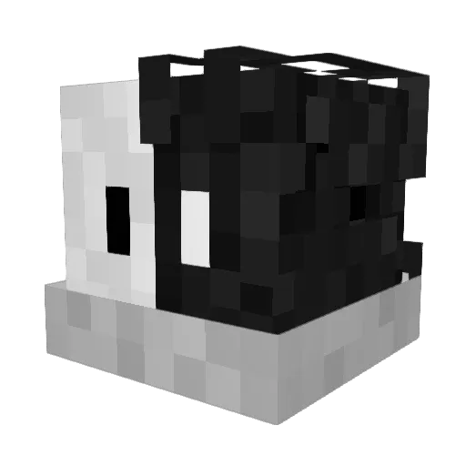 MaatPra Minecraft avatar head, 3D render