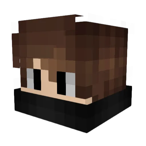 MaatYT Minecraft avatar head, 3D render