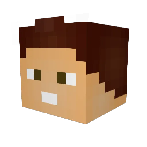 Maatthiaaas Minecraft avatar head, 3D render