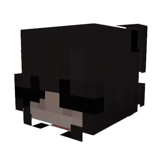 Maawee Minecraft avatar head, 3D render