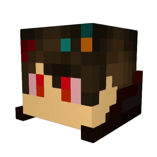 Maax2302 Minecraft avatar head, 3D render