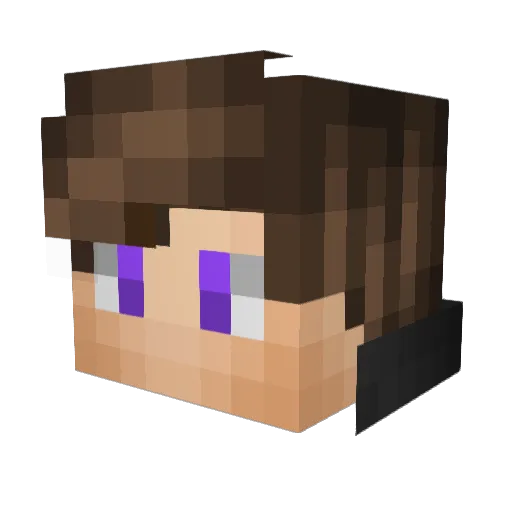 Maax3y Minecraft avatar head, 3D render