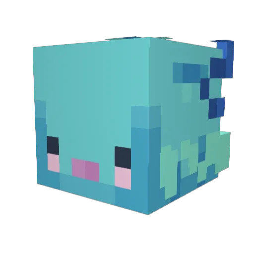 MaaxN3 Minecraft avatar head, 3D render
