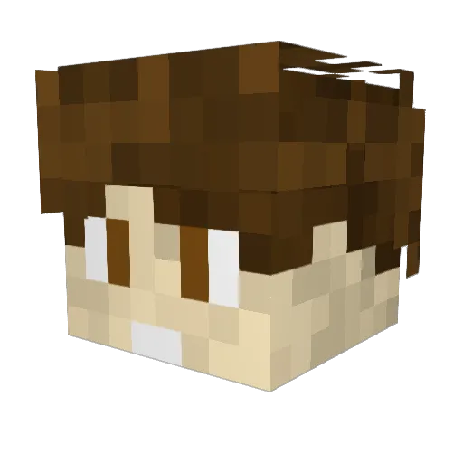 Maazikas Minecraft avatar head, 3D render