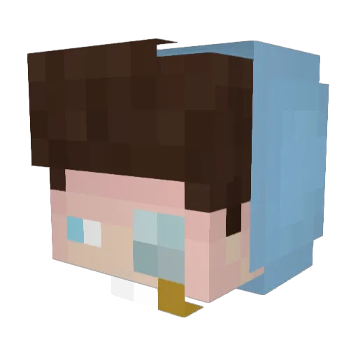 Maba11 Minecraft avatar head, 3D render