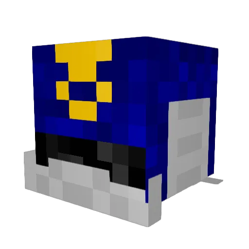 Mabbeh Minecraft avatar head, 3D render