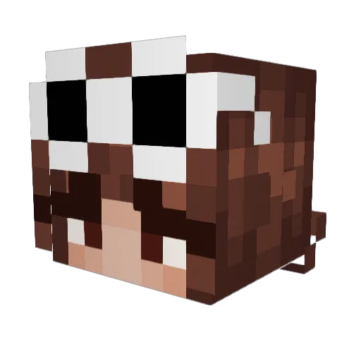 Mabel_Juice Minecraft avatar head, 3D render