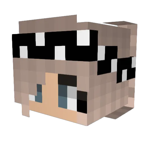 Mabel_mpw Minecraft avatar head, 3D render