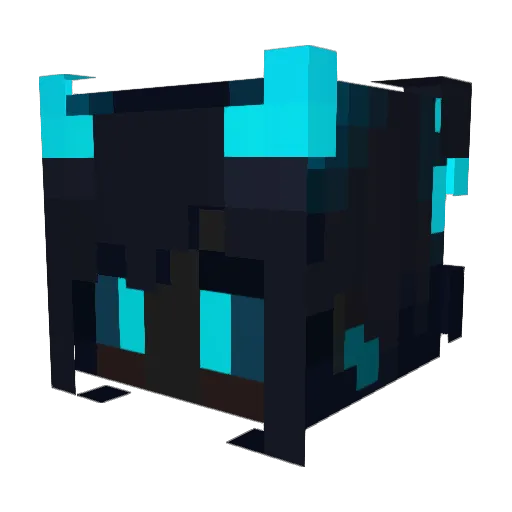 Mabelinaa Minecraft avatar head, 3D render