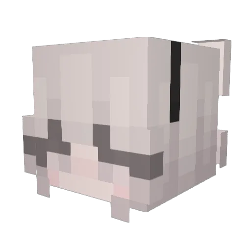 Mabelx0 Minecraft avatar head, 3D render