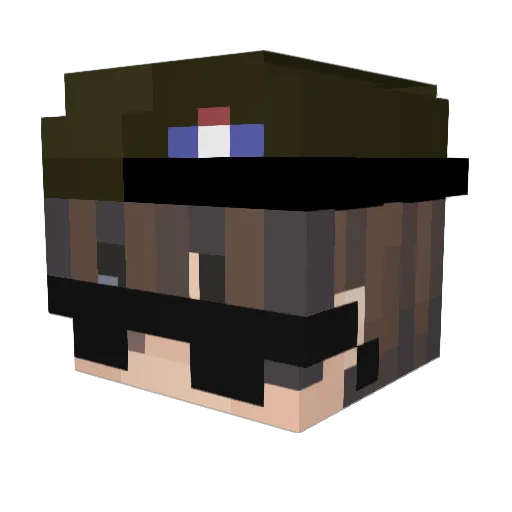 Mabi_Life Minecraft avatar head, 3D render