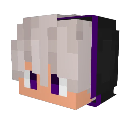 MabicDye Minecraft avatar head, 3D render