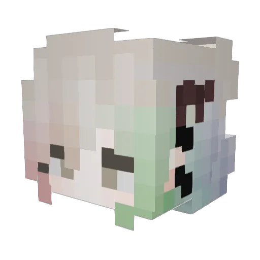 Mabodo2 Minecraft avatar head, 3D render