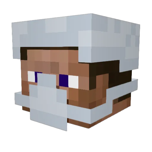 Mabtern Minecraft avatar head, 3D render